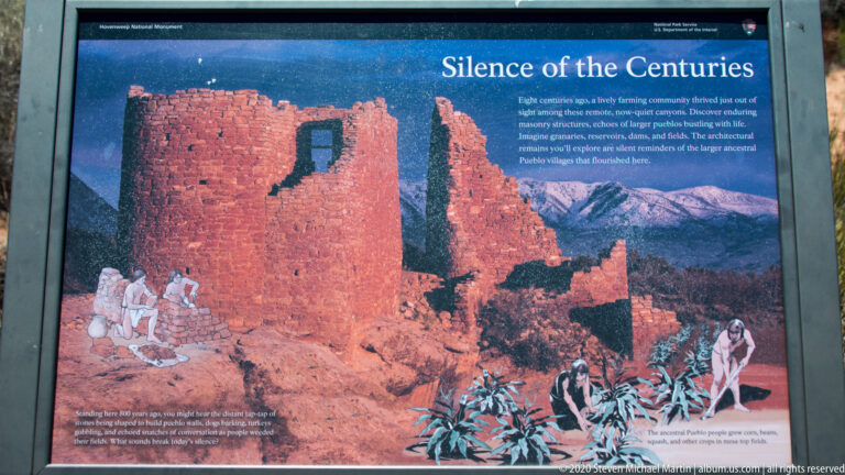 A “Silence of the Centuries” panel shows a red stone tower, illustrated people, and explanatory text.