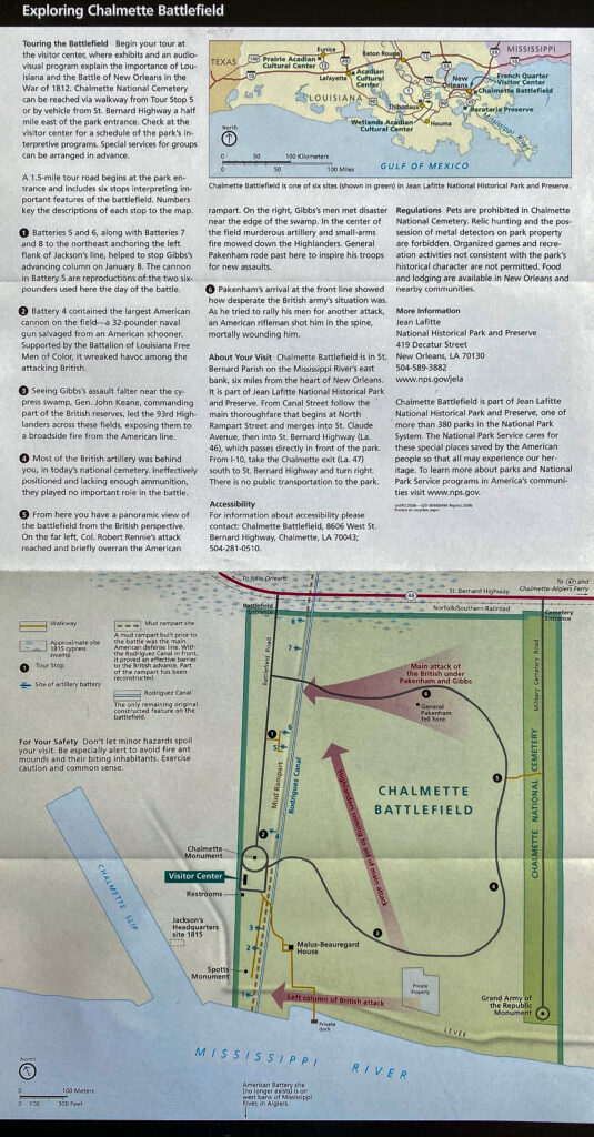 A battlefield map panel shows colored troop movement arrows beside the Mississippi River and visitor text.